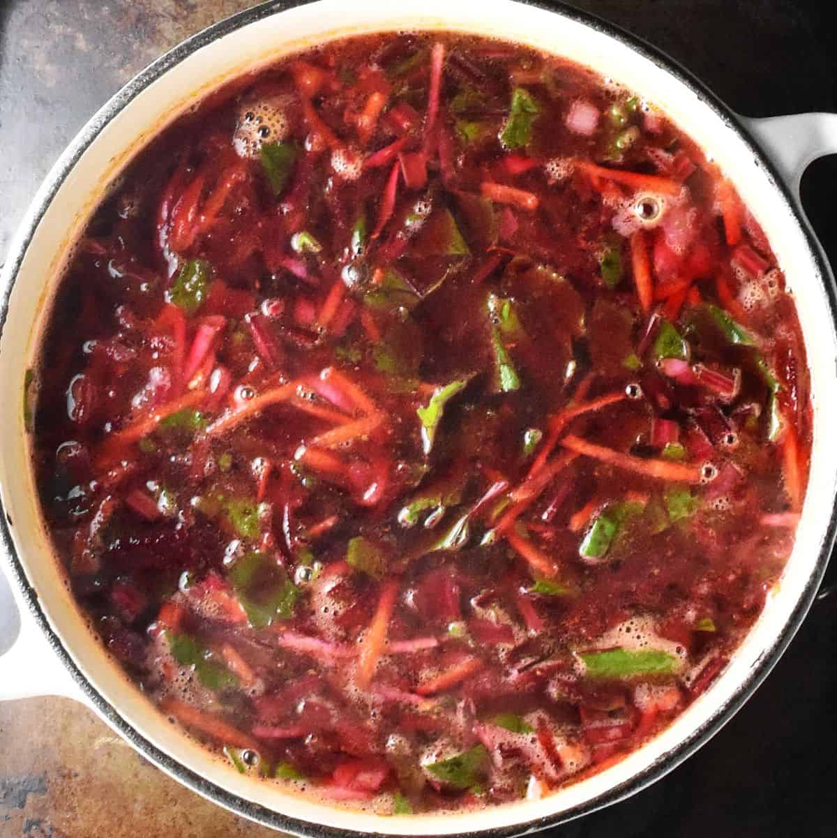 Beet Greens Vegetable Soup (Botwinka) - Everyday Healthy Recipes
