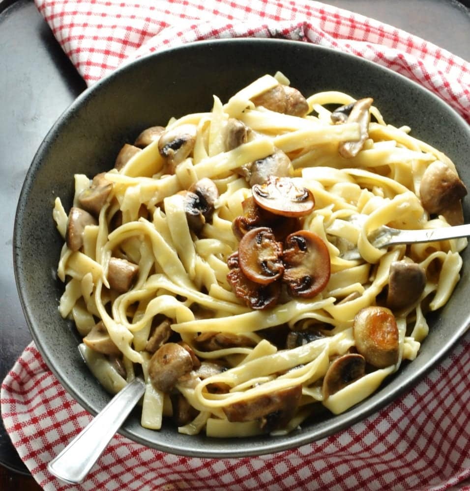 Easy Low Fat Mushroom Pasta Sauce - Everyday Healthy Recipes