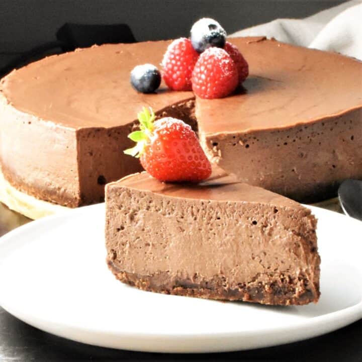 Chocolate Ricotta Cheesecake (Baked) Everyday Healthy Recipes
