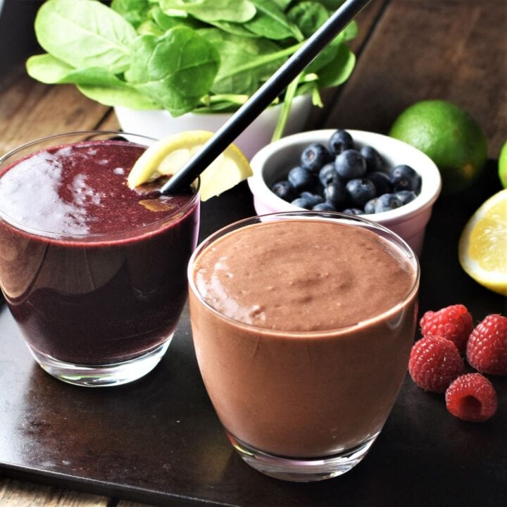 Spinach Berry Smoothie 2 Ways Everyday Healthy Recipes