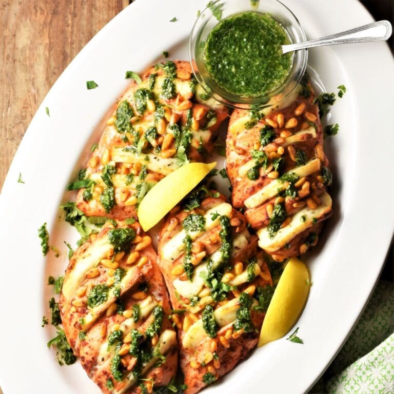 Hasselback Halloumi Chicken Everyday Healthy Recipes