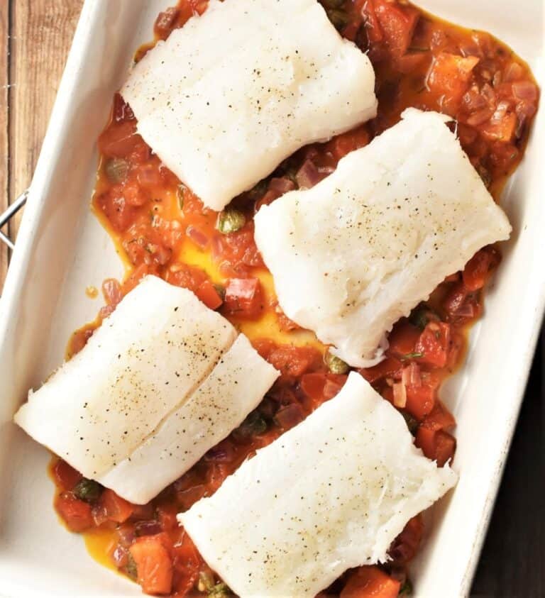 Baked Cod in Tomato Sauce Everyday Healthy Recipes