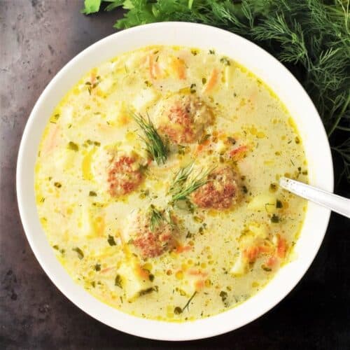 Polish Chicken Meatball Soup